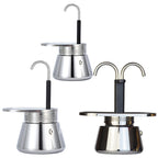 Single/Double Tube Espresso Maker Easy To Operate & Quick Cleanup Pot Italian Coffee Machine Maker 1/2/4 Cups Gift for Man Women