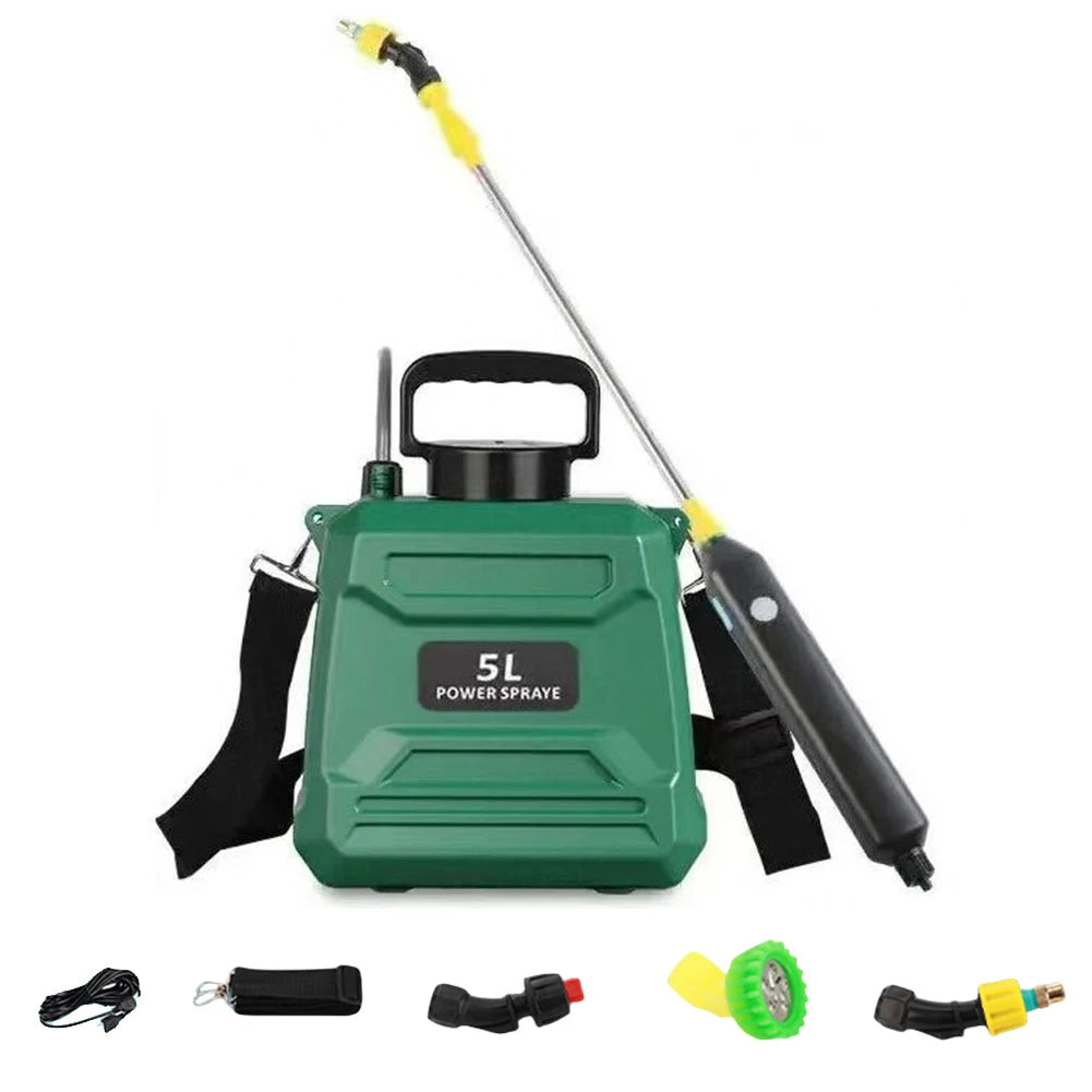 Automatic Electric Sprayer 5L Garden Plant Mister Watering Can With Spray Gun USB Rechargeable Irrigation Tool Lawn Sprinkler