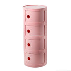Nightstands Modular Bedside Table Round Large-capacity Storage Bedside Small Cabinet Bedroom Simple Storage Narrow Side Cabinet