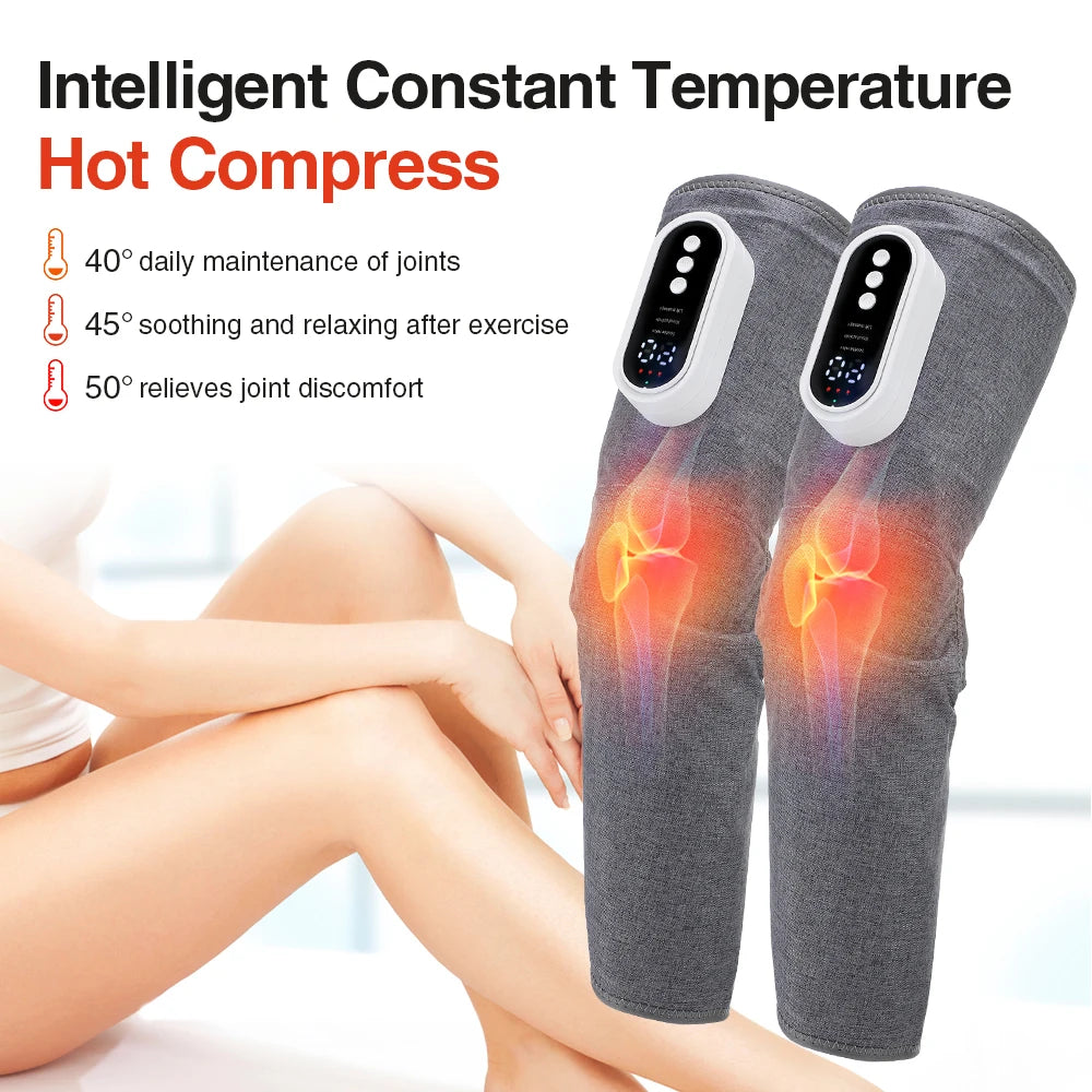 Electric Leg Massager 3-Speed Hot Compress Thigh Calf Massage Relax Muscles Relieve Fatigue Promote Blood Circulation