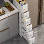 Modern Plastic Cabinet for Bedside Drawer Type Narrow Side Bathroom Cabinet Creative Cabinets for Laundry Room
