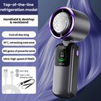 2025 New Ice Pack High Speed Handheld Eletirc Fan 100 Speed Adjustable