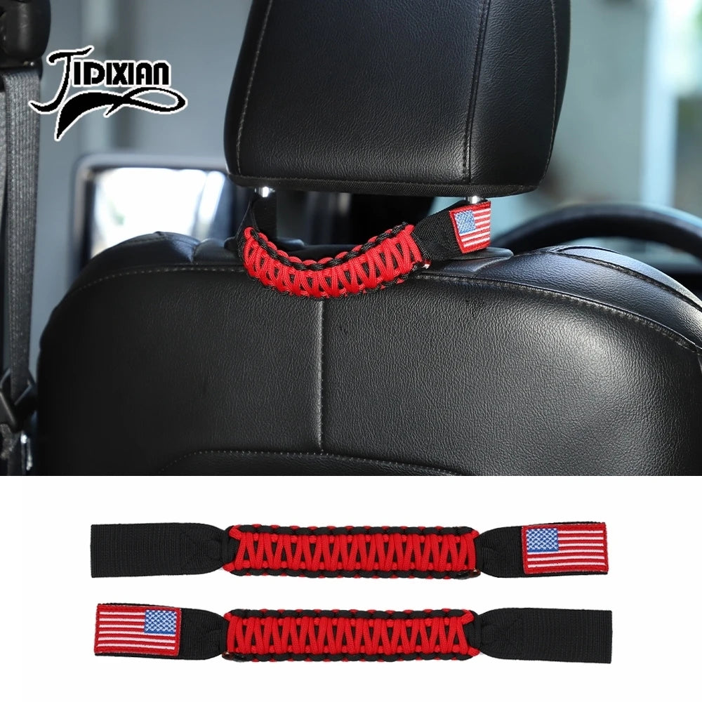 JIDIXIAN Car Seat Headrest Grab Handle for Jeep for Dodge for Ford F150 for Jimny for Chevrolet for GMC for Chrysler for 4Runner