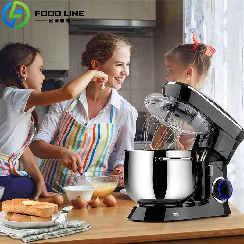 Kitchen OEM 6.5L  7L  8L 10L House Hold Stand Food Mixer Electric Dough Planetaria Food Mixers