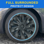 4PCS Hub Cap Car for Tesla Model 3 18 Inch Wheel Cap Replacement Automobile Wheel Hubcap Full Rim Cover Accessories 2018-2023