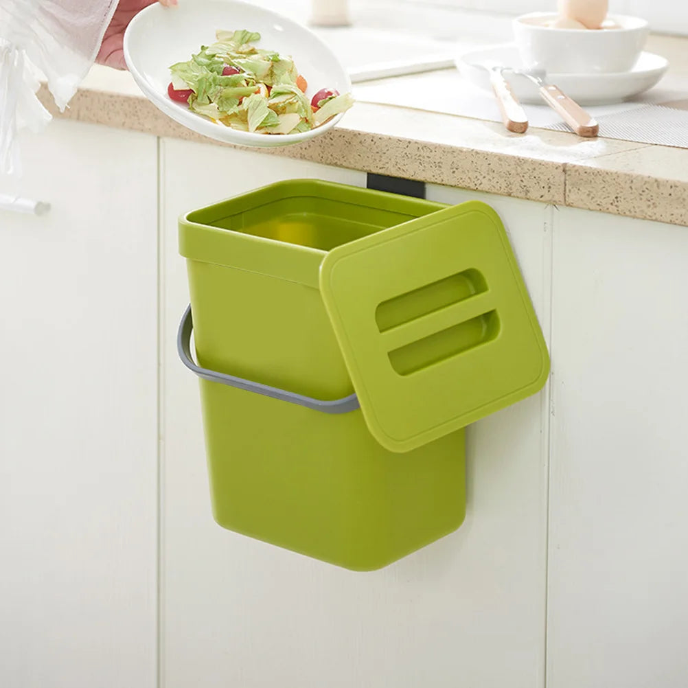 Kitchen Waste Bin Small Kitchen Compost Bin 3L Kitchen Waste Bin Household Countertop Container with Lid for Rubbish Composter