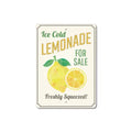 1p,Lemonade Decor, Ice Cold Lemonade Sign, Lemon Decor Tin Sign