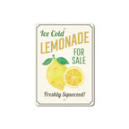1p,Lemonade Decor, Ice Cold Lemonade Sign, Lemon Decor Tin Sign