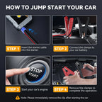 BIUBLE Jump Starter, 6000A Peak Portable 12V Car Battery Charger Jump