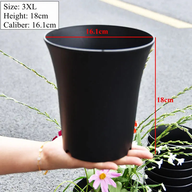 10pcs Thickened Flowerpot High-Waisted Round ，Plant Pot Reusable Succulents Plant Vientiane Basin Home Office Decor Garden Tool