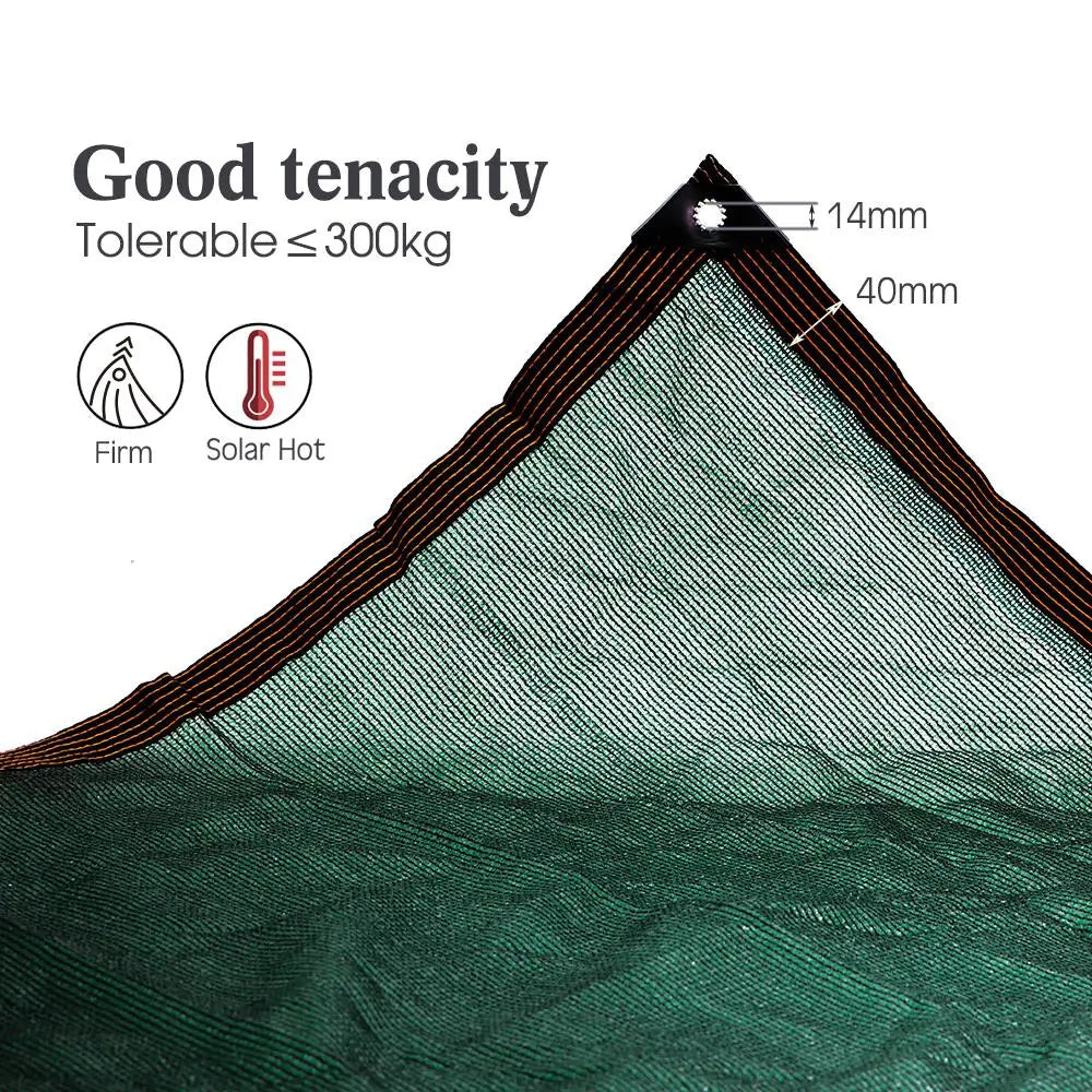 95% Shading Rate Dark Green Garden Shade Cloth w/Grommets Plant Cover Sun Shade Net Shade Fabric Cloth Patio Lawn Swimming Pool