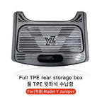 YZ Rear Seat Trash Can For Tesla Model 3 Y Highland Juniper Rear Interior Storage Box Magnetic garbage bin Car Accessories