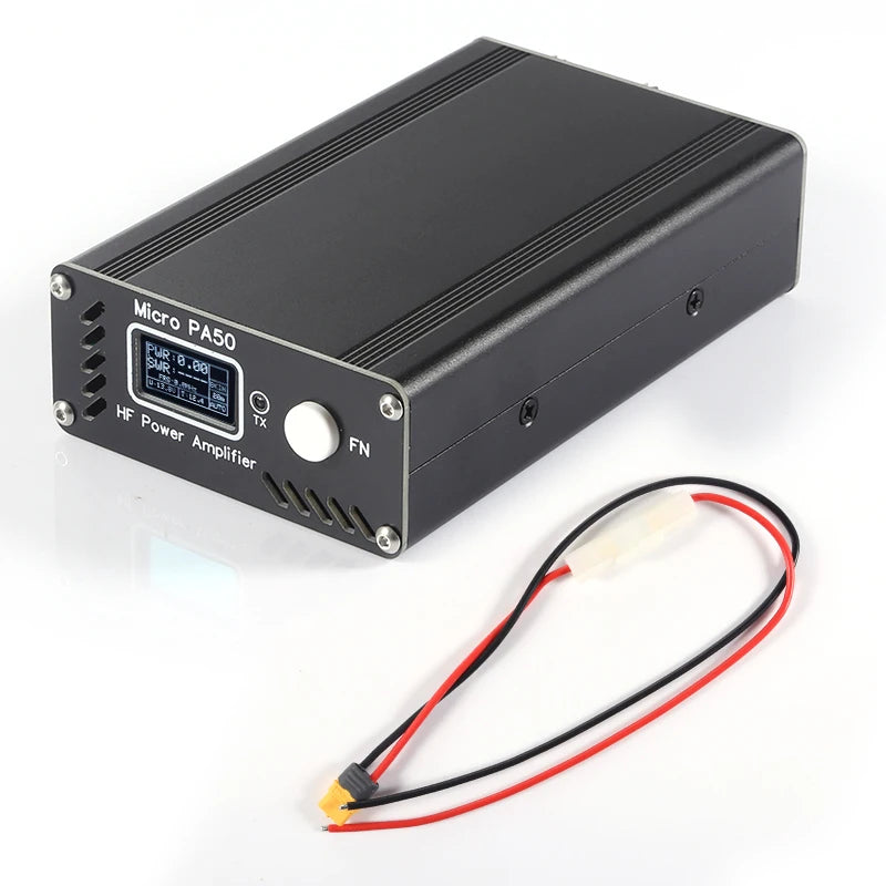 New Micro PA50-3 50W 3.5MHz-28.5MHz 1.3inch OLED Intelligent Shortwave HF Power Amplifier SWR Meter LPF Filter Replace PA50+