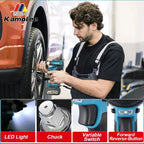 Kamolee 1800 N.M high torque wireless charging impact wrench 1/2inch brushless electric wrench compatible with Makita18V battery