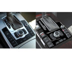 For Audi A6 S6 C6 2005-2011 Piano Black Centre Gear Shift transmission Panel Cover Car inside Trim Accessories Sticker