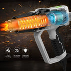 HUEPAR TOOLS Hot Air Gun 2300W 220V/110V Heat Gun with LCD Digital Display Hot Air Gun 122℉-1112℉(50℃-600℃) 10 Accessories