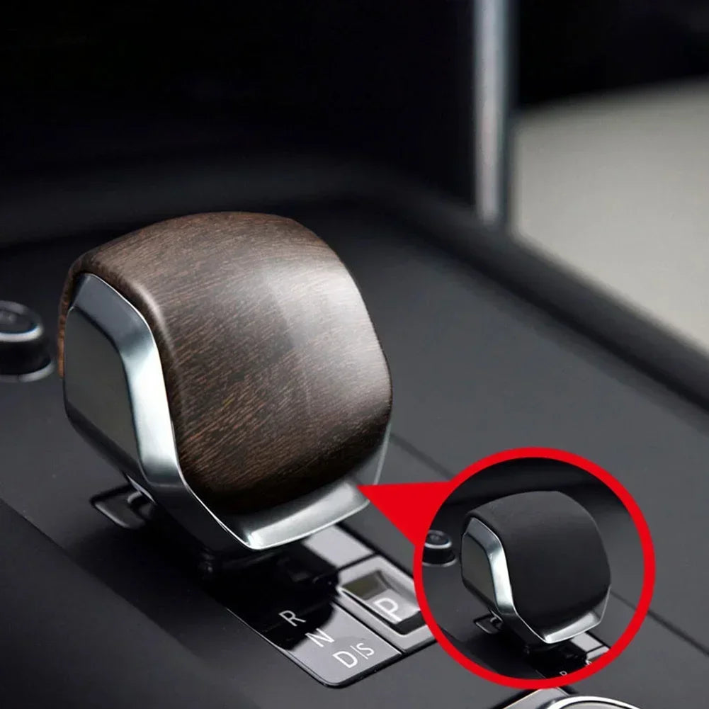 Car Wood Grain Style Console Gear Shift Knob Cover Trim Interior Accessories For Land Rover For Range Rover Sport 2023 2024