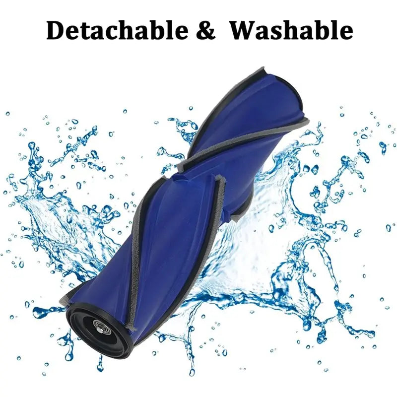 A39M For Roborock H6 H7 Vacuum Cleaner Brush Head Featuring V Shape Turbo Bristles& Headlights Designed For Hard Floors Carpets