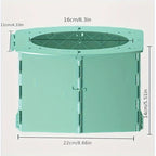 Car folding toilet, portable small toilet, baby seat toilet, toilet bowl, garbage bag for delivery