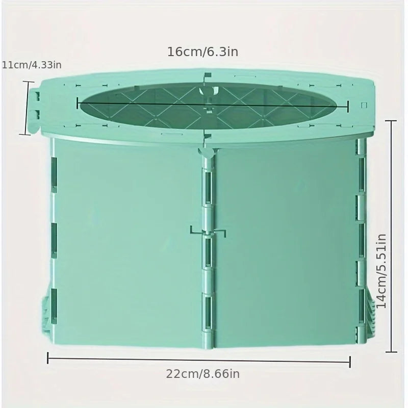 Car folding toilet, portable small toilet, baby seat toilet, toilet bowl, garbage bag for delivery