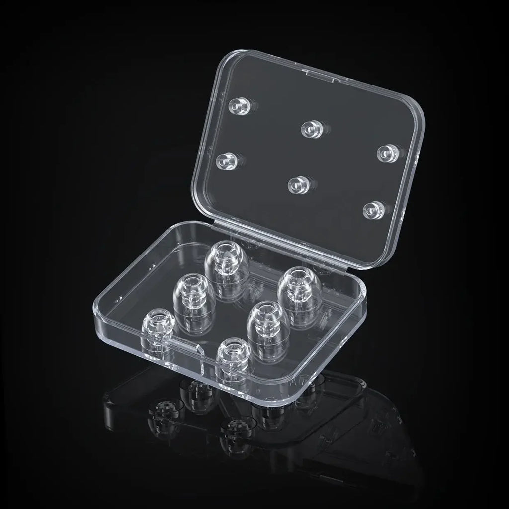 FiiO HS20 Transparent Earphone Cover Liquid Silicone Ear Tips Eartips 3pairs Bass Boost Customize EarTips LFGB Authentication