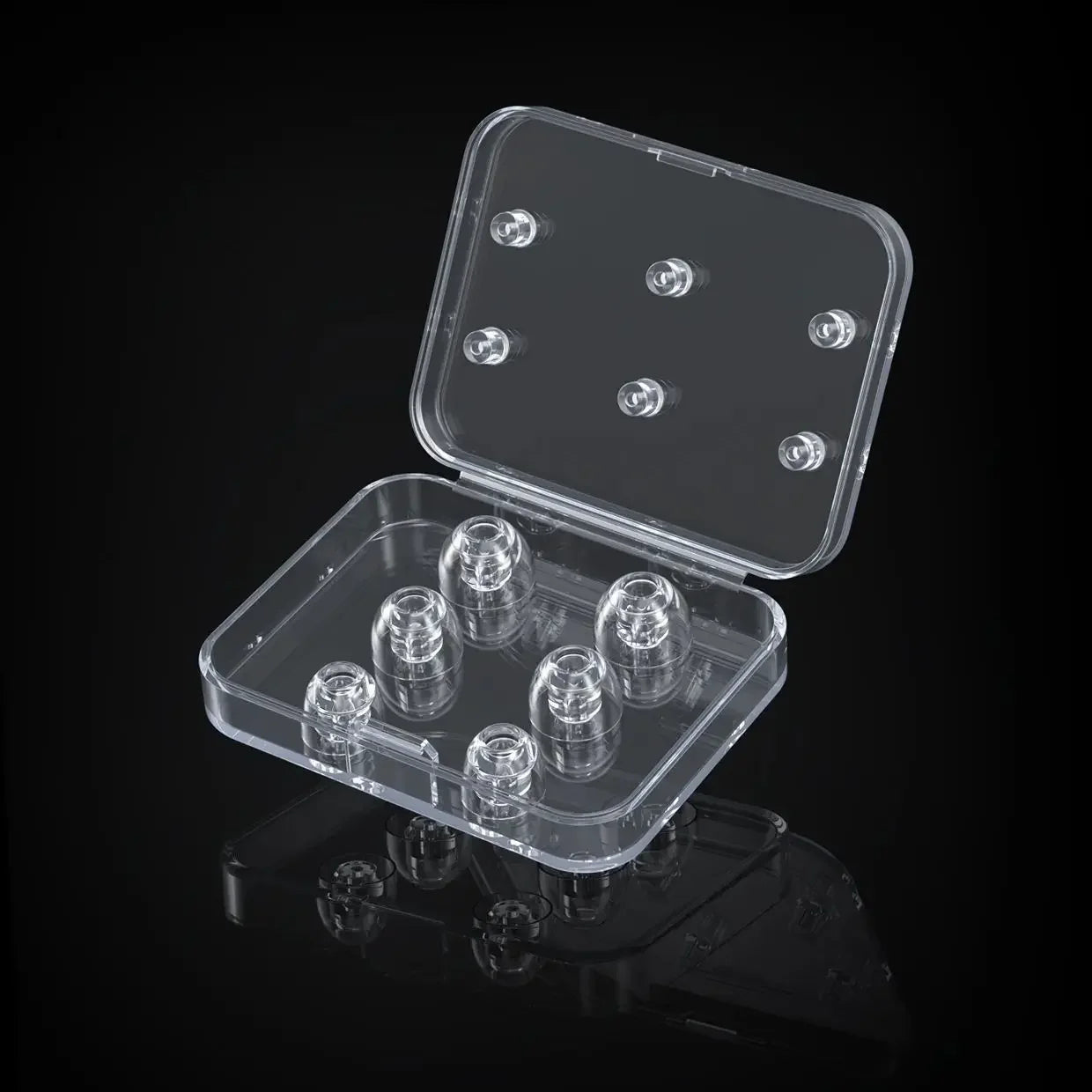 FiiO HS20 Transparent Earphone Cover Liquid Silicone Ear Tips Eartips 3pairs Bass Boost Customize EarTips LFGB Authentication