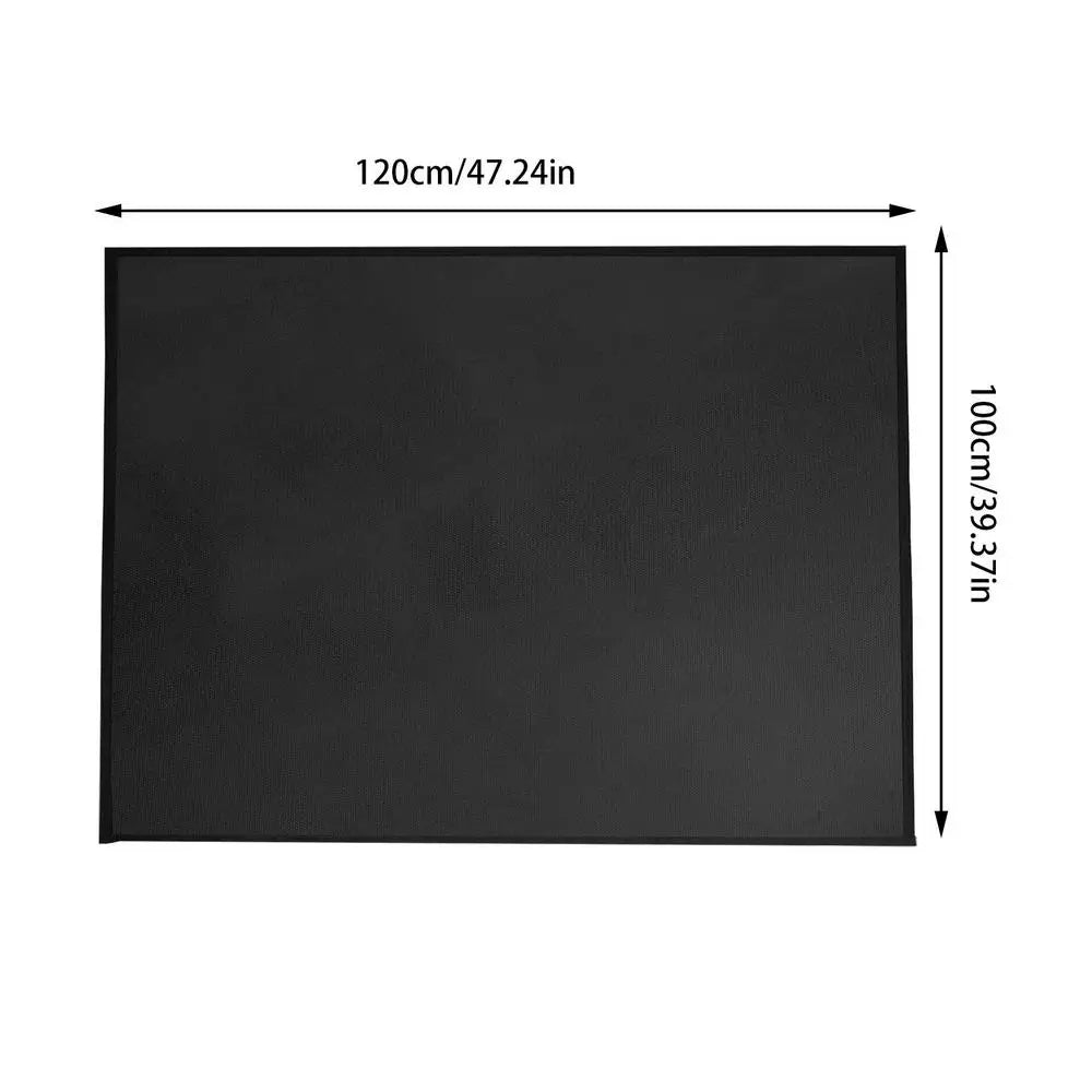 Under Grill Mats For Outdoor Grill Floor Protector Mat Fire Retardant Mat Oil-Proof Heat-Resistant Waterproof Design Good