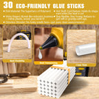 80W Electric Cordless Hot Glue Gun Portable Rechargeable For Dewalt 18V Battery With 11mm Glue Sticks For Home DIY Repair Tool