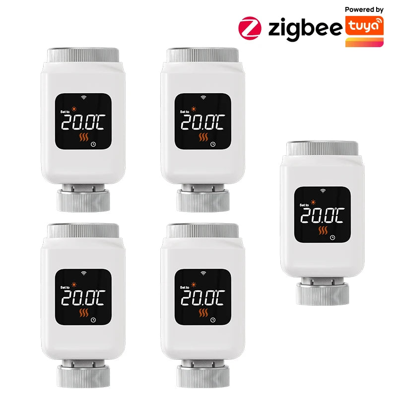 EZAIOT Tuya ZigBee Thermostat Radiator Actuator Smart TRV Thermostatic Valve Temperature Controller Support Alexa Google Home