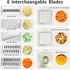 Pink Vegetable Chopper, Multifunctional Fruit Slicer, Manual Food Grater, Vegetable Slicer, Cutter With Container