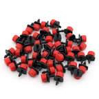 100-1000pcs Adjustable Drip Irrigation Droppers Rotating Sprinklers 1/4'' Emitter Dripper For Micro Balcony Yard Watering System