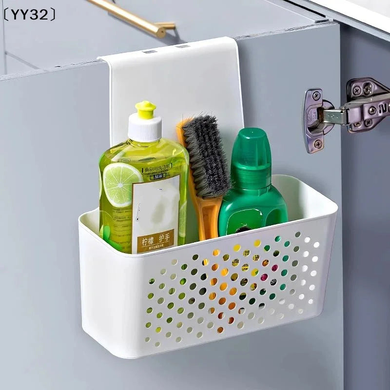 Kitchen Cabinet Door Interior Storage Shelf And Box, Hanging Hook Behind Door Kitchen Cabinet Door Basket Shelf Baskets〔YY32〕
