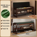 Modern Solid Wood Shoe Bench Entryway Multilayers Storage Stool Luxury Design for Hallway Bedroom Wide and Comfortable