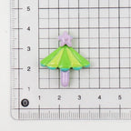 10/100pcs Cartoon Beach Umbrella Slippers Series Decorated Flatback Resin DIY Cabochon Crafts Supplies Hair Clips Decor Material
