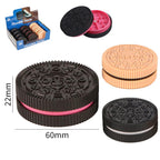 60MM Herb Grinder Plastic Cookie Biscuit  Crusher Hand Muller Cigarette Chocolate Grinder Crusher Tobacco Smoking