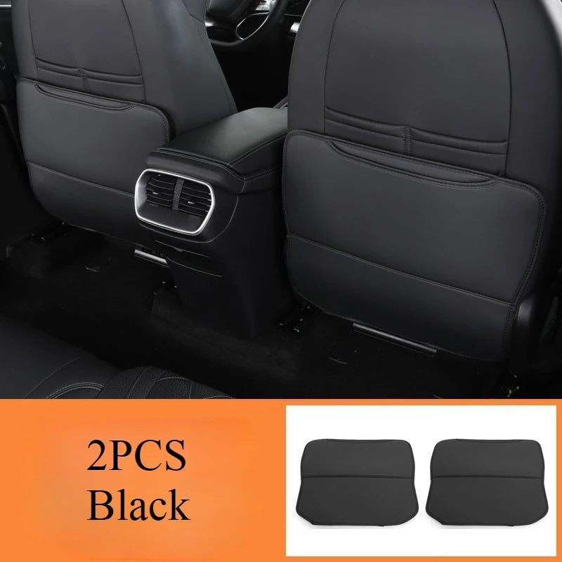 For BYD Sealion 7 Sea lion 07 EV 2024 2025 Accessories Leather Car Front Seat Rear Anti Kick Dust Board Pad Frame Cover Interior