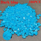 1cm small artificial luminous stone vase decorated with potted plants, fluorescent fish tank for landscaping, pebbles
