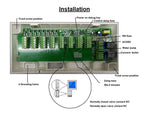 3A Water Floor Heating System Smart WIFI Thermostat with Central Actuators Connecting 8Sub-chamber Hub Controller For Gas Boiler