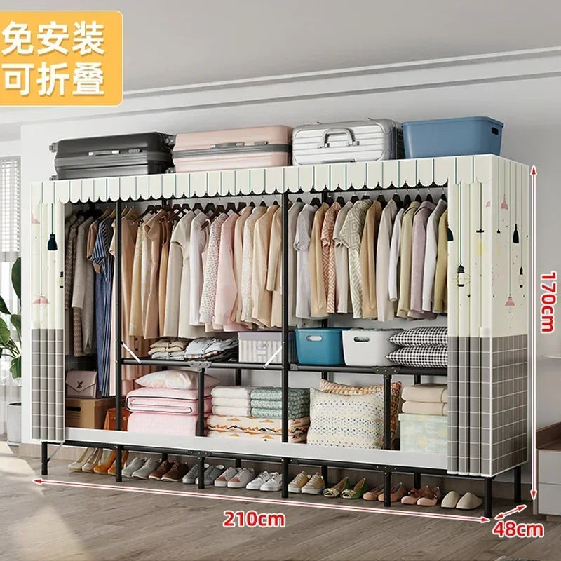 Storage Locker Dressers Folding Portable Cabinets Living Room Garden Furniture Set Clothes Closet Wardrobe Organizers Versatile