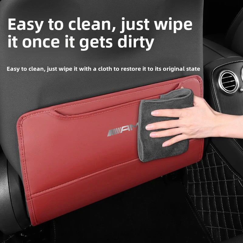 Car Seat Back Protection Anti-Kick Pad Rear Seat Storage Bag  For Tesla Model S Model X Model Y Cybertruck Model 3 Model Y