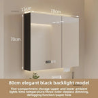 Bathroom Wall Mounted Mirror Cabinet Modern Smart Bathroom Cabinets with Mirror Creative Bathroom Storage Cabinet Home Furniture