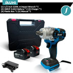 JAUHI 520N.M Brushless Electric Impact Wrench Cordless Electric Wrench 1/2 Inch Screwdriver Power Tools For Makita 18V Battery