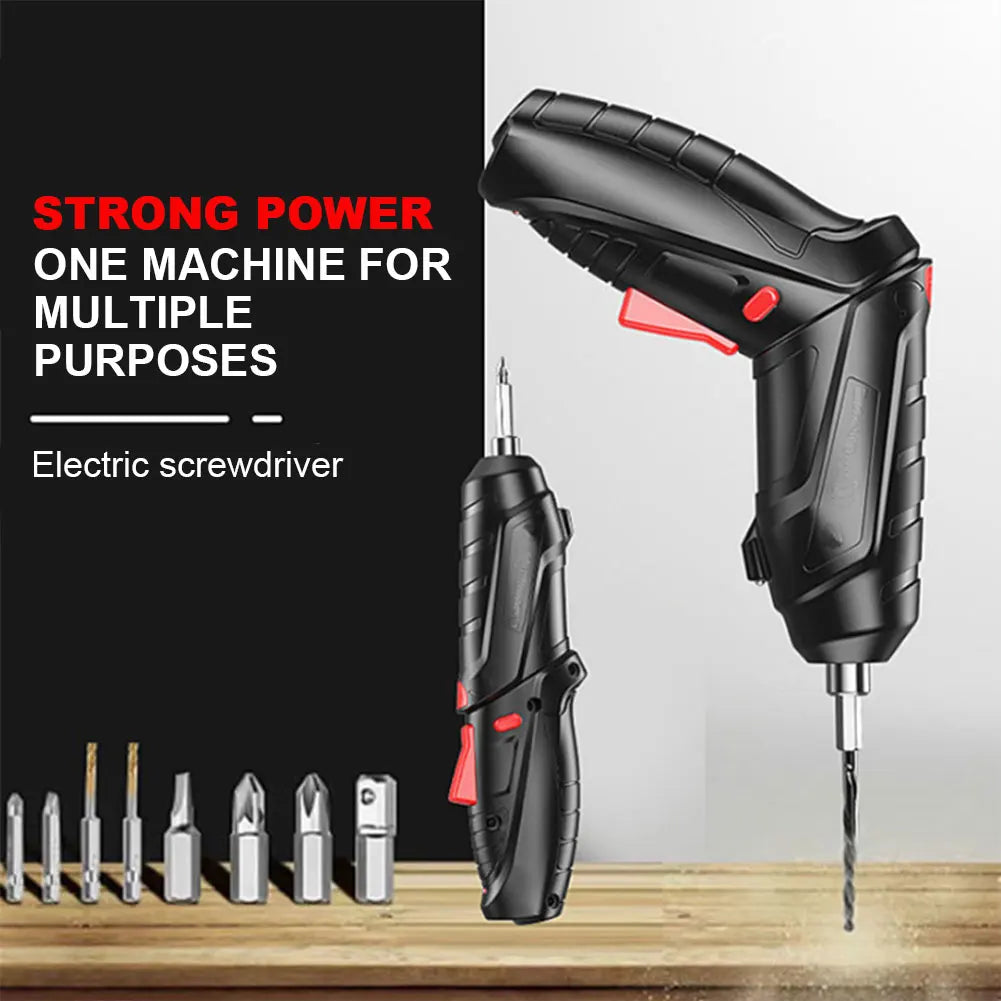 3.6V Electric Screw Driver Rechargeable Household Electric Drill LED Lighting Electric Power Screwdriver Set Portable Power Tool