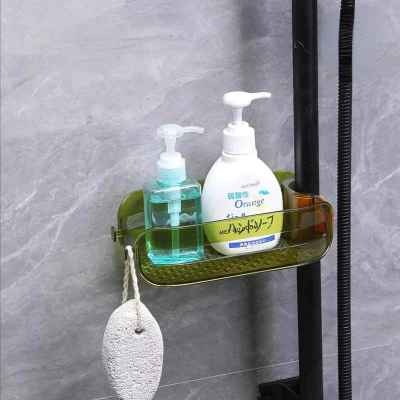 Household Installation-free Kitchen Sink Faucet Drain Rack Sundries Storage Rack Bathroom Clip-on Hollow Rack Organizer Kitchen