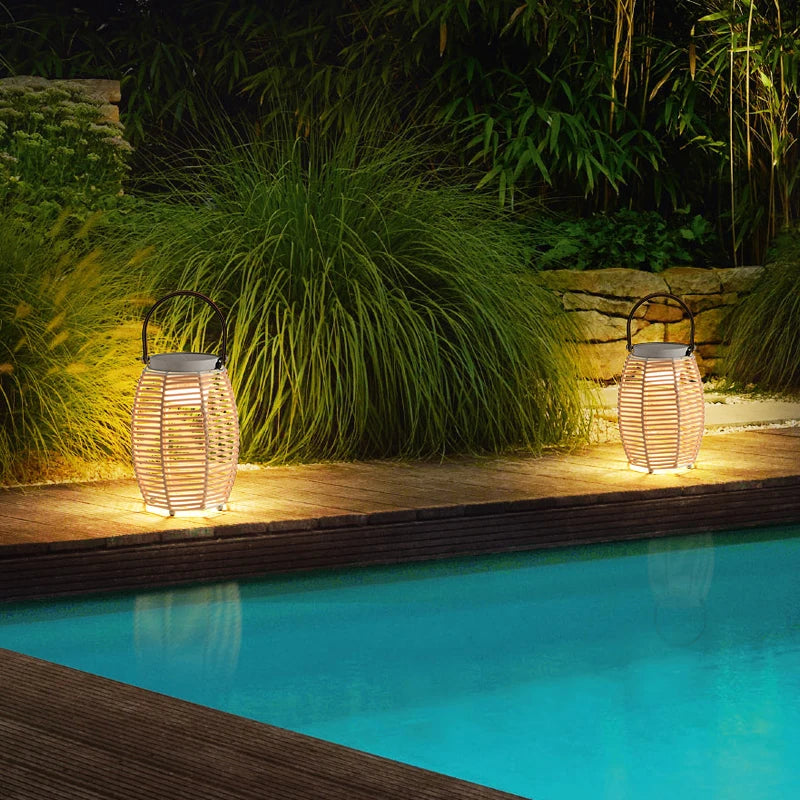 Outdoor Light Waterproof Garden Light Villa Garden Light Modern Simple Design Sense terrace atmosphere light Solar light woven