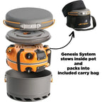New upgrade. Genesis Basecamp Backpacking and Camping Stove Cooking System with Camping Cookware