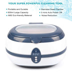 GTSONIC 600ml Ultrasonic Cleaner Bath 35W Stainless Steel Bath Ultrasound Washing for Watches Jewelry Only 220V EU Plug