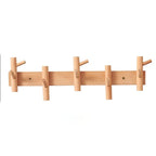 Creative Clothes Hanger Foyer Entrance Wood Hangers Multifunctional Bag Key Coat Hook Wall Mount Coat Racks Hanging Organizers