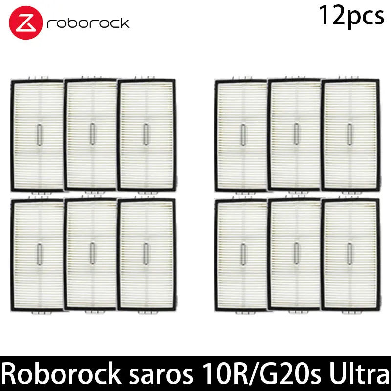 Roborock Saros 10R/G20S Ultra  Accessories Brush Hepa Filter Mop Cloth Dust Bag Spare Parts