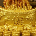 Lucky Money Tree Chinese Gold Ingot Crystal Fortune Tree Ornament Wealth Ornament Home Office Table Decoration Tabletop Crafts